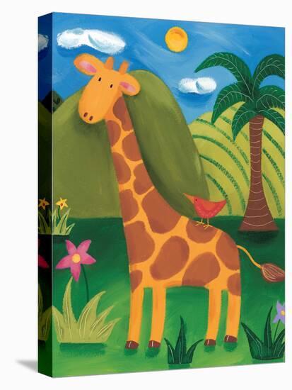 Gerry the Giraffe-Sophie Harding-Stretched Canvas