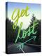 Get Lost Road Green-Leah Flores-Premier Image Canvas