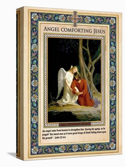 Gethsemane: Angel Comforting Jesus-Carl Bloch-Premier Image Canvas