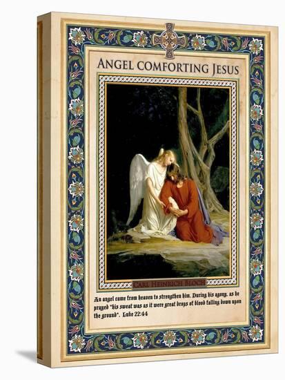 Gethsemane: Angel Comforting Jesus-Carl Bloch-Premier Image Canvas