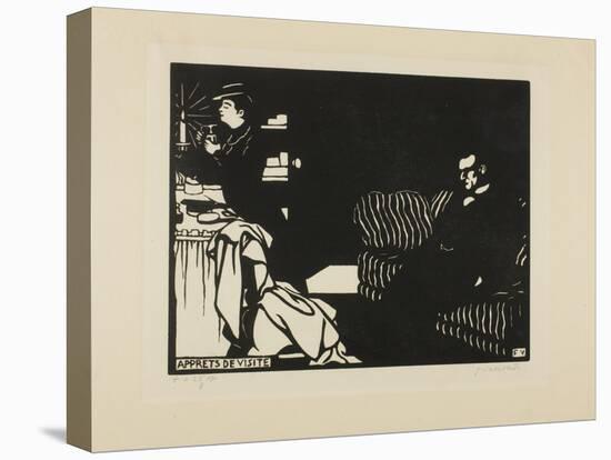 Getting Ready for a Visit, Plate Eight from Intimacies, 1898-Felix Edouard Vallotton-Premier Image Canvas