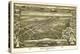 Gettysburg, Pennsylvania - Panoramic Map-Lantern Press-Stretched Canvas