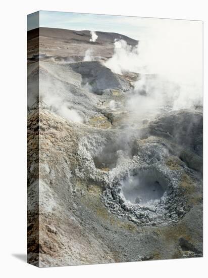 Geysers and Boiling Mud, Sol De Mamama Geyser, Altiplano, Bolivia-Doug Allan-Premier Image Canvas