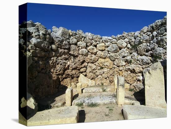 Ggantija Temple, UNESCO World Heritage Site, Xaghra, Gozo, Malta, Mediterranean, Europe-Hans Peter Merten-Premier Image Canvas