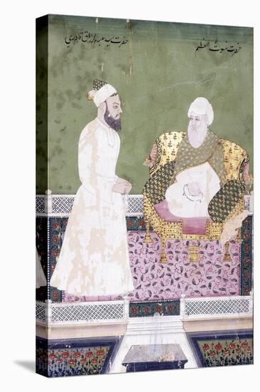 Ghaus Al-'Azam, Abdul Qadir Ghilani of Baghdad, C. 1800 (Gouache with Gold Paint on Paper)-null-Premier Image Canvas
