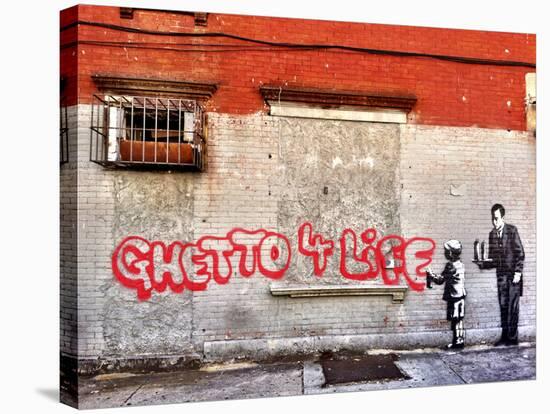 Ghetto for LIfe-Banksy-Premier Image Canvas
