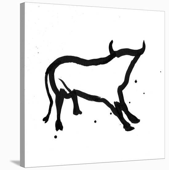 Ghost Bull-Rosa Mesa-Stretched Canvas