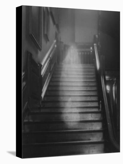 Ghost Descending the Staircase at Raynham Hall, Norfolk, England-null-Premier Image Canvas