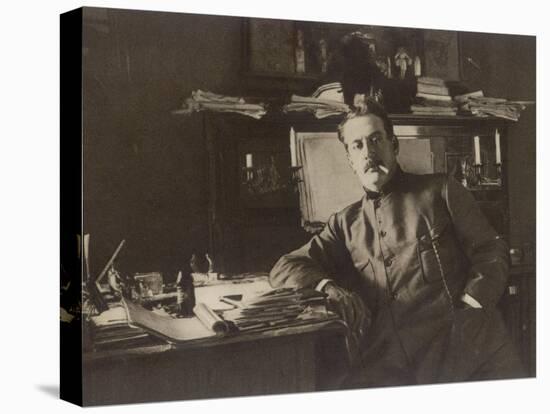 Giacomo Puccini Italian Composer in His Study-null-Premier Image Canvas