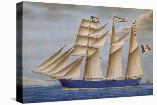 Giacomo Tubino Schooner, Italy, 19th Century-null-Premier Image Canvas