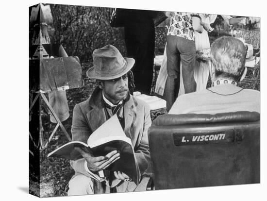 Giancarlo Giannini and Luchino Visconti on the Set of the Innocent-Marisa Rastellini-Premier Image Canvas