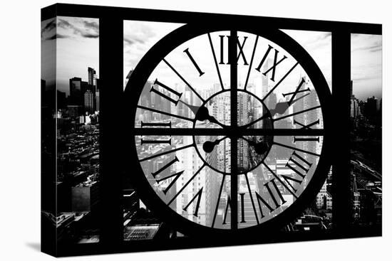 Giant Clock Window - View of Philadelphia at Sunset-Philippe Hugonnard-Premier Image Canvas