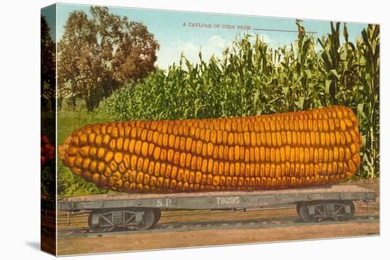 Giant Corn on Flatbed-null-Stretched Canvas