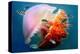 Giant Jellyfish Underwater-null-Stretched Canvas