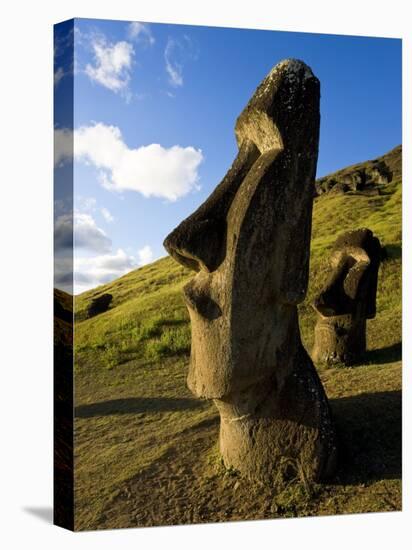 Giant Monolithic Stone Moai Statues at Rano Raraku, Rapa Nui, Chile-Gavin Hellier-Premier Image Canvas