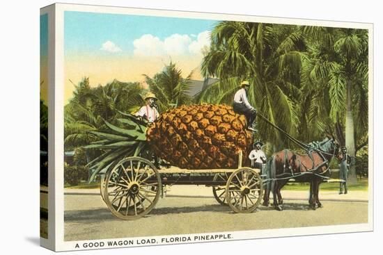 Giant Pineapple on Wagon, Florida-null-Stretched Canvas