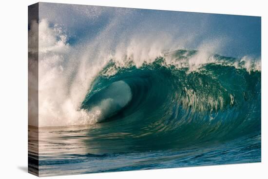 Giant surf at Waimea Bay Shorebreak, North Shore, Oahu, Hawaii-Mark A Johnson-Premier Image Canvas