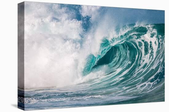 Giant surf at Waimea Bay Shorebreak, North Shore, Oahu, Hawaii-Mark A Johnson-Premier Image Canvas