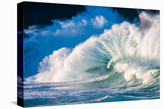 Giant surf at Waimea Bay Shorebreak, North Shore, Oahu, Hawaii-Mark A Johnson-Premier Image Canvas