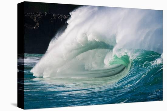 Giant surf at Waimea Bay Shorebreak, North Shore, Oahu, Hawaii-Mark A Johnson-Premier Image Canvas