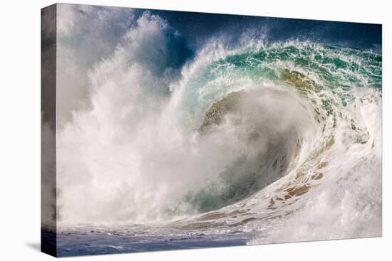 Giant surf at Waimea Bay Shorebreak, North Shore, Oahu, Hawaii-Mark A Johnson-Premier Image Canvas