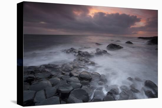 Giants Causeway at Dusk, County Antrim, Northern Ireland, UK, June 2010. Looking Out to Sea-Peter Cairns-Premier Image Canvas