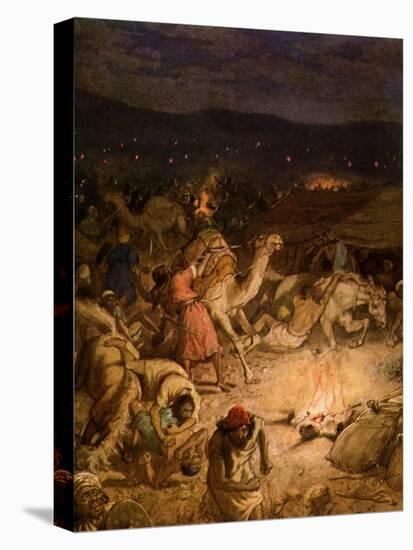 Gideon in the camp of the Midianites - Bible-William Brassey Hole-Premier Image Canvas