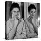 Gigliola Cinquetti with Her Arms Folded-null-Premier Image Canvas