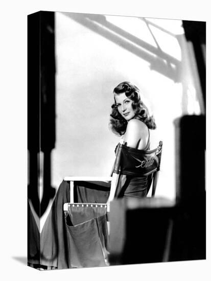 GILDA, 1946 directed by CHARLES VIDOR Rita Hayworth (b/w photo)-null-Stretched Canvas