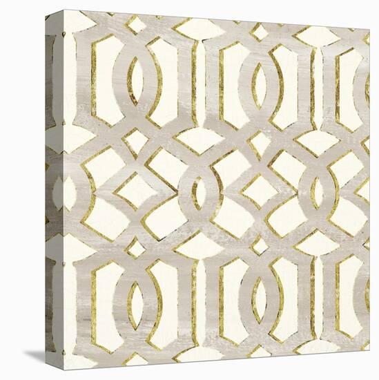 Gilded Aesthetic Lattice-Bella Dos Santos-Stretched Canvas