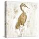 Gilded Heron I-Jennifer Goldberger-Stretched Canvas