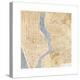 Gilded New York Map-Laura Marshall-Stretched Canvas