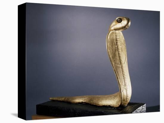 Gilded wood statue of a Netjer-Ankh (living god), Ancient Egyptian, 18th dynasty, c1333-1324 BC-Werner Forman-Premier Image Canvas