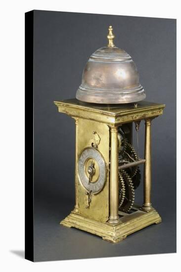 Gilt Bronze Clock with Large Bronze Bell-null-Premier Image Canvas