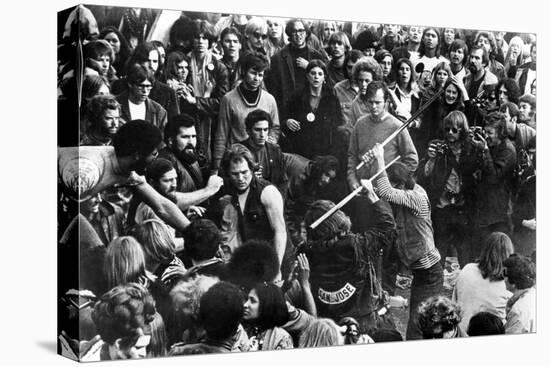 Gimme Shelter, Hell's Angels Beating an Audience Member at Altamont, 1970-null-Stretched Canvas