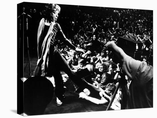 Gimme Shelter, Mick Jagger, 1970, Performing Onstage-null-Stretched Canvas