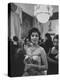 Gina Lollobrigida During Her Visit-Ed Clark-Premier Image Canvas