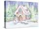 Gingerbread House Pastel-Kathleen Parr McKenna-Stretched Canvas