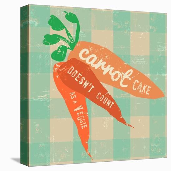 Gingham Carrot-Lola Bryant-Stretched Canvas