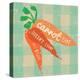 Gingham Carrot-Lola Bryant-Stretched Canvas