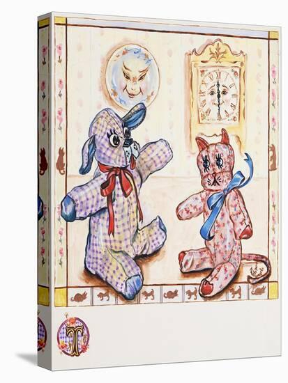 Gingham Dog and Calico Cat-Judy Mastrangelo-Premier Image Canvas