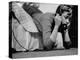 Ginny Nyvall Talking on the Phone-Grey Villet-Premier Image Canvas