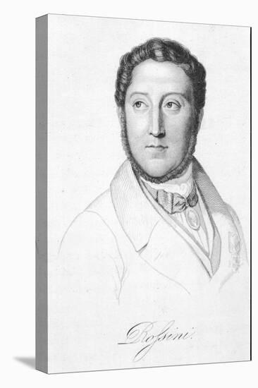 Gioacchino Rossini Italian Composer-H. Bruyeres-Stretched Canvas