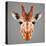 Giraffe Low Poly Portrait-kakmyc-Stretched Canvas