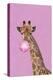 Giraffe pink bubblegum-Sarah Manovski-Premier Image Canvas