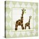 Giraffes-Sylvia Murray-Stretched Canvas