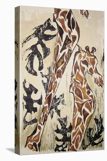 Giraffes-Norma Kramer-Stretched Canvas