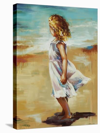 Girl at the Beach-Sydney Edmunds-Premier Image Canvas