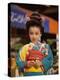 Girl Dressed in Kimono, Shichi-Go-San Festival (Festival for Three, Five, Seven Year Old Children)-null-Premier Image Canvas