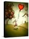 Girl Flying a Heart Balloon-Cherie Roe Dirksen-Premier Image Canvas